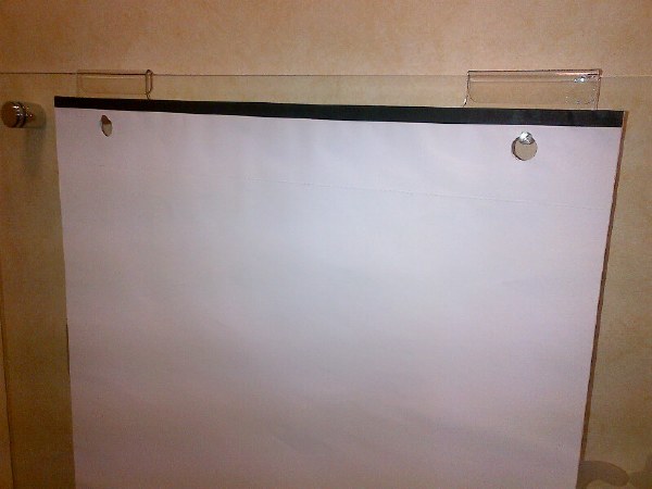 Hook-on Flipchart Pad Holder